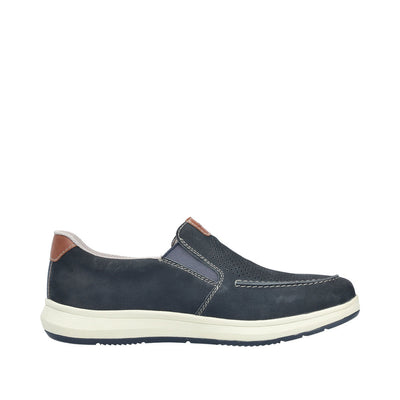 Mens Rieker 16968 Blue Flats - Blue