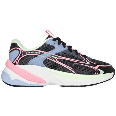 Girls Skechers S2K Sporty Trainers - Black Multi