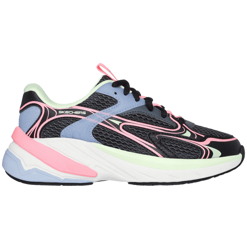 Girls Skechers S2K Sporty Trainers - Black Multi