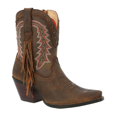 Womens Durango Crush Ankle Boots - Pecan