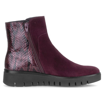 Womens Gabor 8015 Ankle Boots - Mulberry