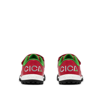 Boys Clarks CICA Goal Kid Football Shoes - Red