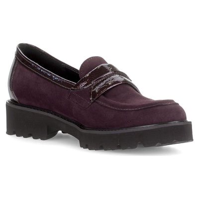 Womens Gabor 4013 Loafers - Mulberry