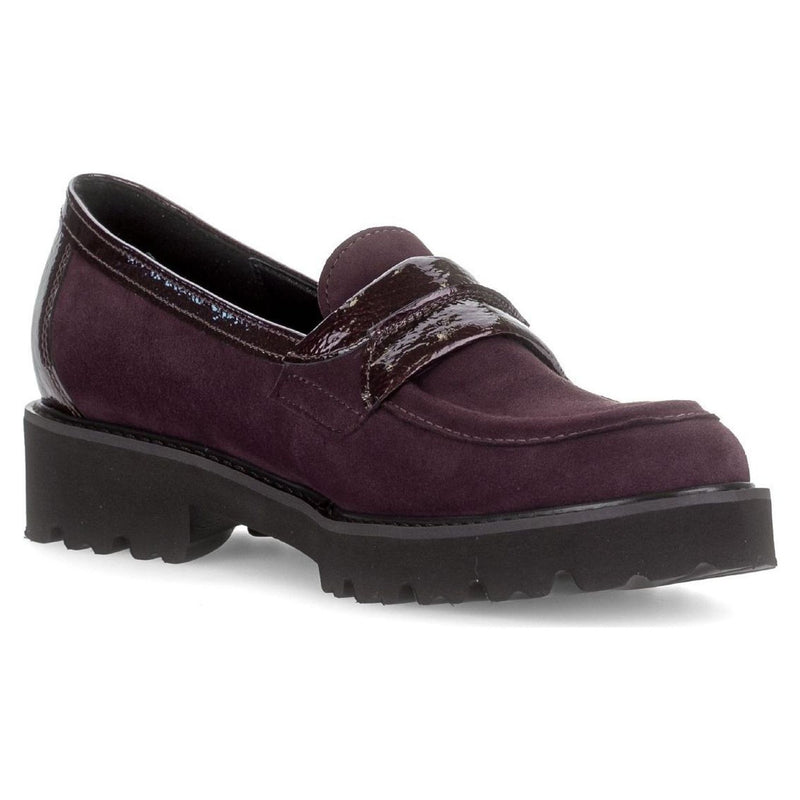 Womens Gabor 4013 Loafers - Mulberry