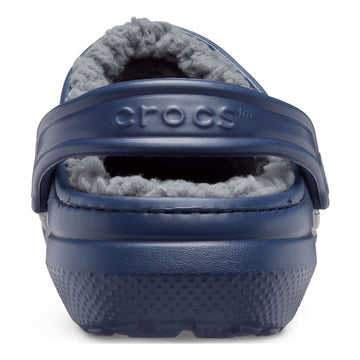 Mens Crocs Classic Lined Slippers - Navy/Charcoal