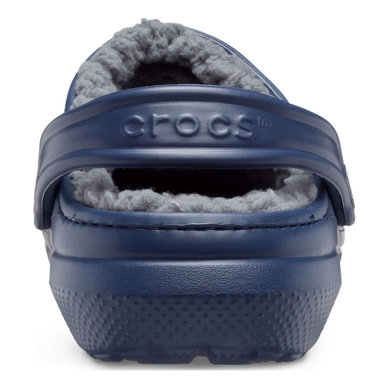 Mens Crocs Classic Lined Slippers - Navy/Charcoal
