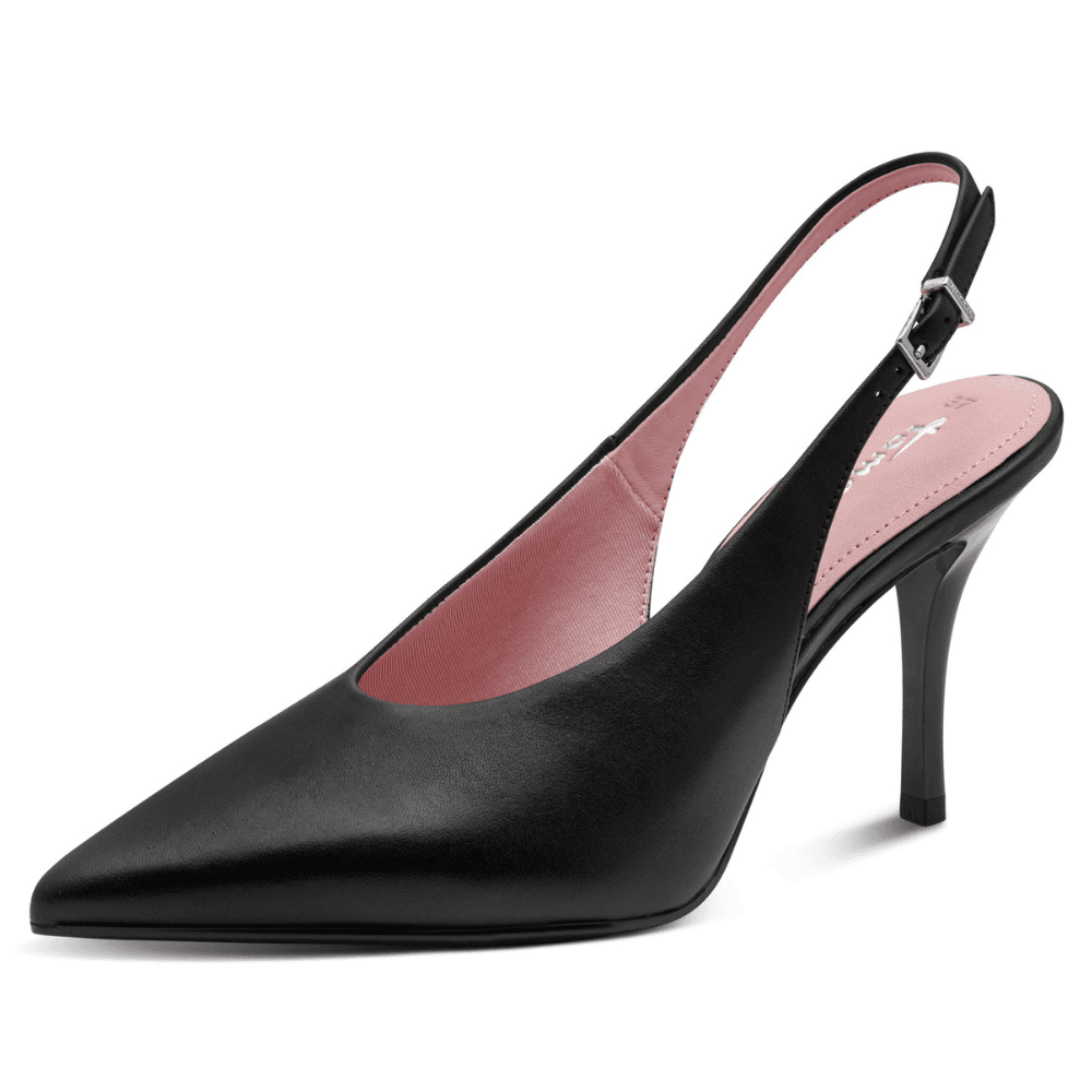 Womens Tamaris 29642 Leather Slingback Pointed Toe Heels