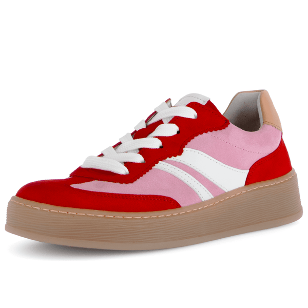 Womens Gabor Dahma Gumsole Trainers - Red