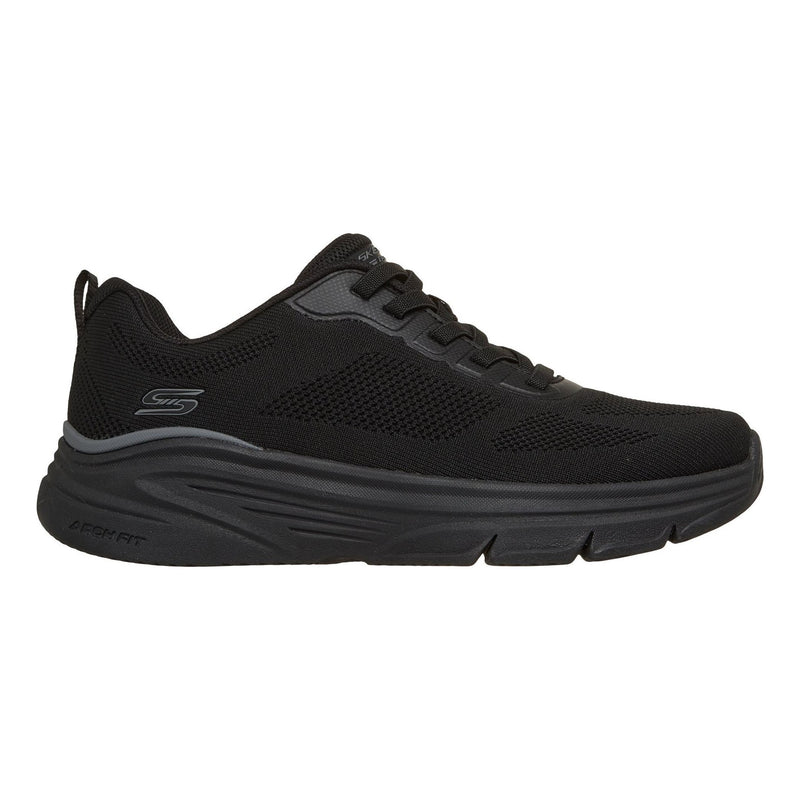 Mens Skechers Bobs Sport Arch Fit - Elev8 Black Waterproof Trainers - Black