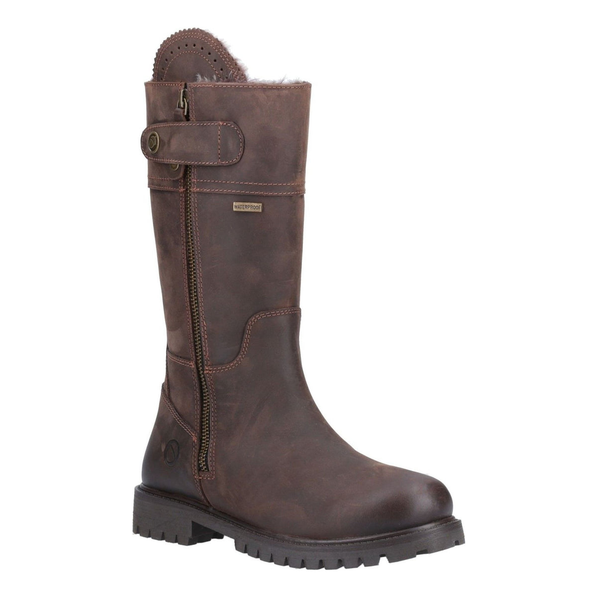 Womens Cotswold Bushcombe Brown Mid Boots