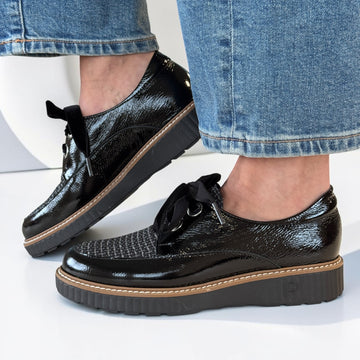Womens Pitillos 11555 Platform Shoes - Negro