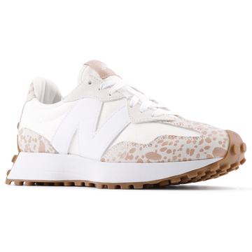 New Balance Womens 327 Leopard Print Sea Salt Trainers - Sea Salt Leopard Print