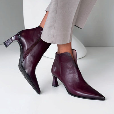 Womens Hispanitas 265076 Paris Ankle Boots - Burgundy