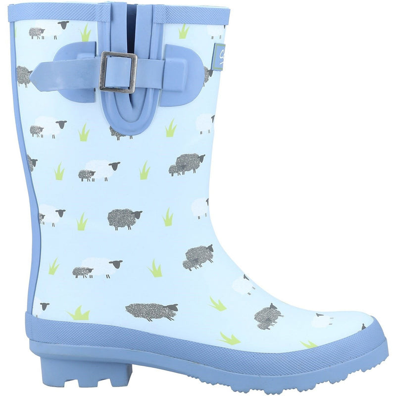 Womens Cotswold Farmyard Mid Wellingtons - Sheep