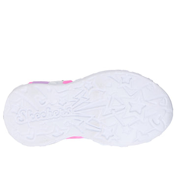 Girls Skechers 303064N Rainbow Hearts Unicorn Charmer Trainer - Infant - Pink