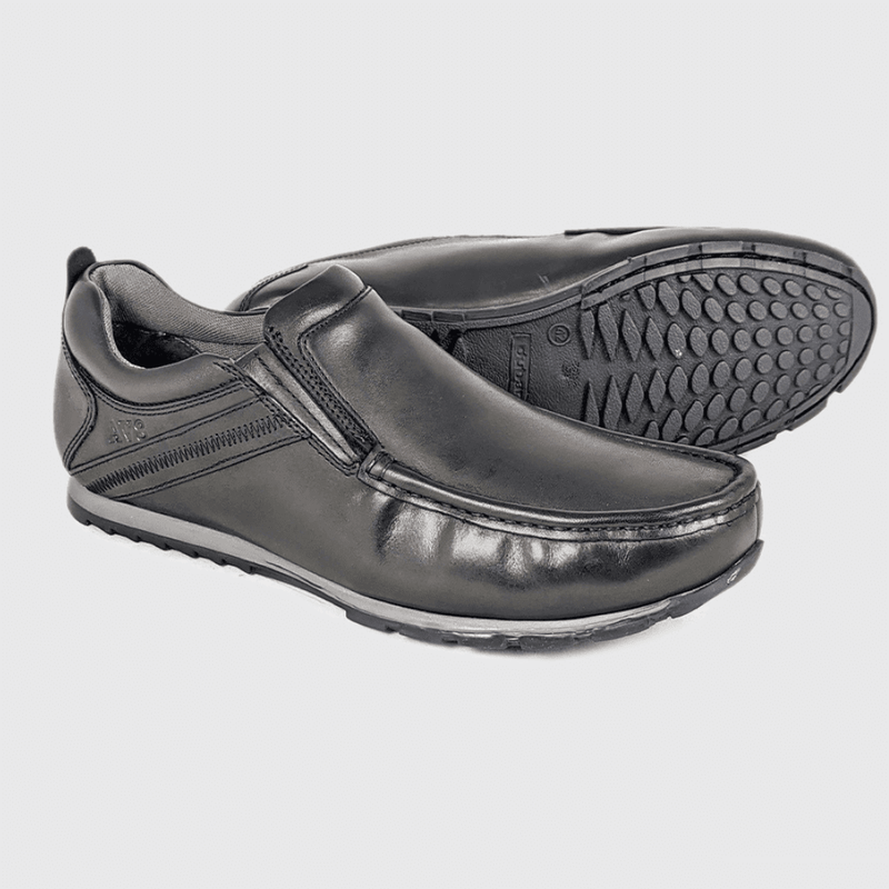 Boys AV8 By Dubarry Kobe Causal Slip On School Shoes - Black