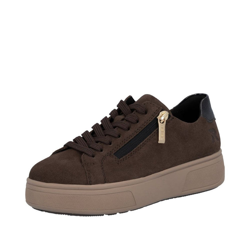 Womens Rieker M7701 Tobacco Trainers - Tobacco