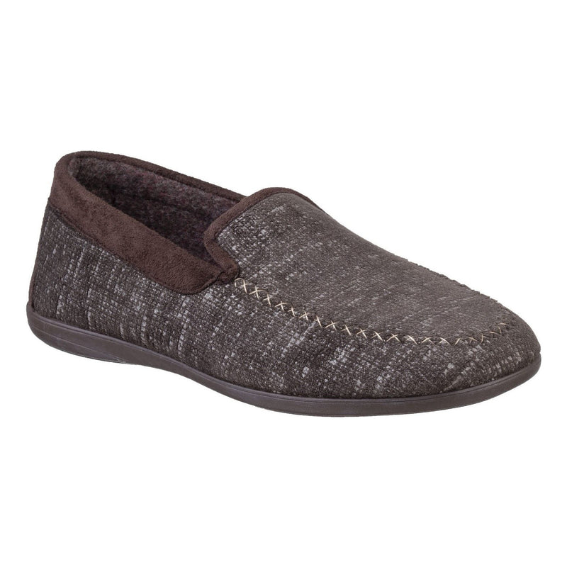 Mens Cotswold Stanley Slippers - Brown