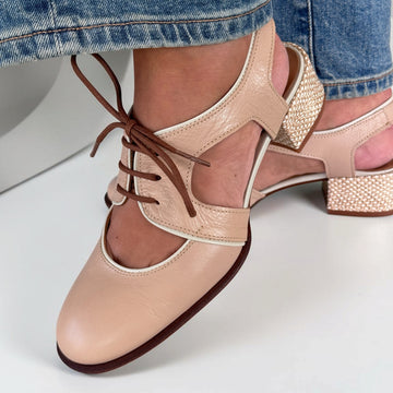 Womens AW26 Nemonic 2383 Colette Nude Slingback Heels - Nude