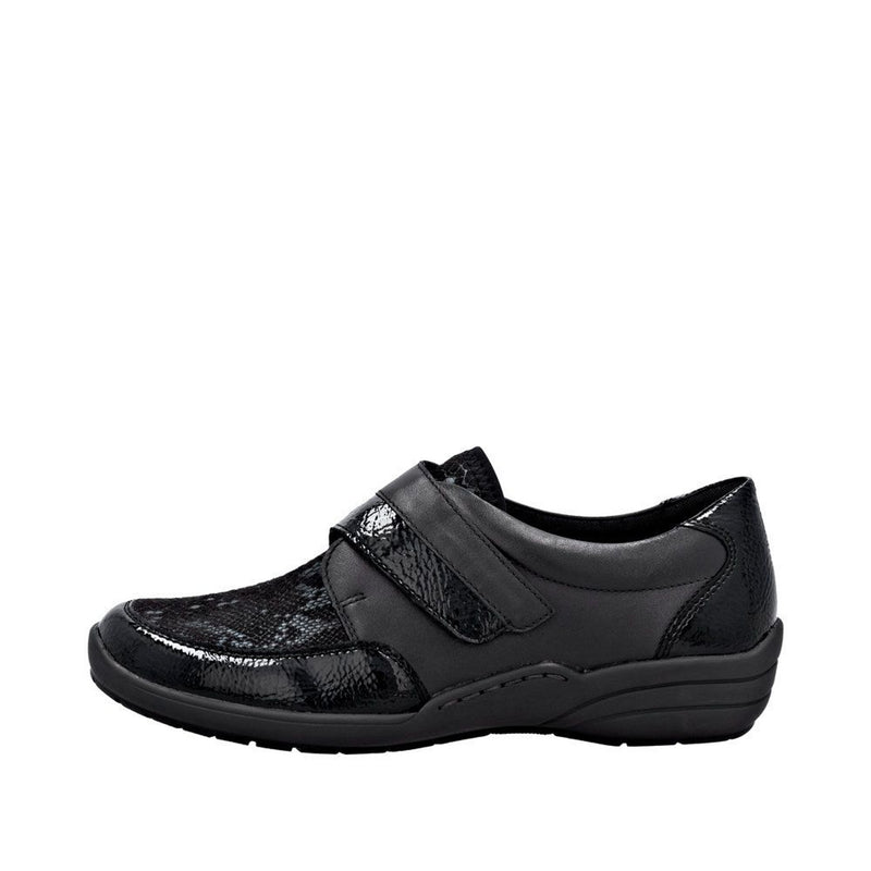 Womens Remonte R7600 Black Casual Shoes - Black