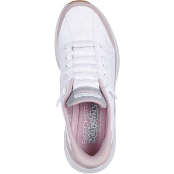 Womens Skechers 150404 Contour Foam White Lavender Trainers - White Lavender