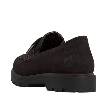 Womens Rieker 45553 Nougat Loafers - Nougat