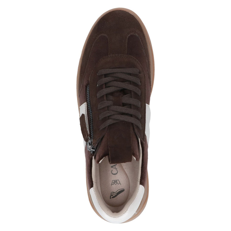 Womens Caprice 23608 Dark Brown Combi Trainers - Dark Brown Combi