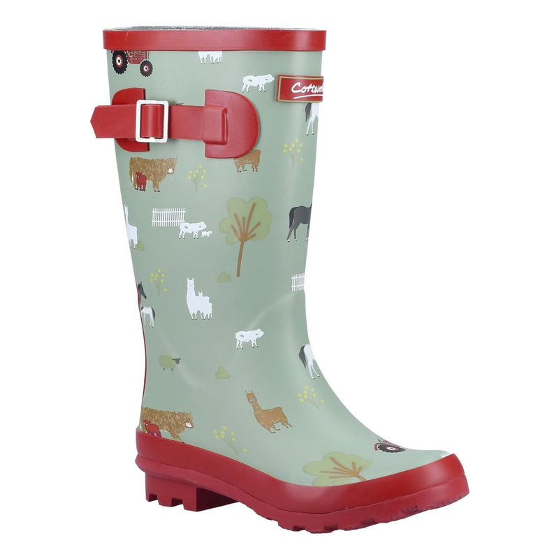 Kids Cotswold Farmyard Junior Wellingtons - Farm