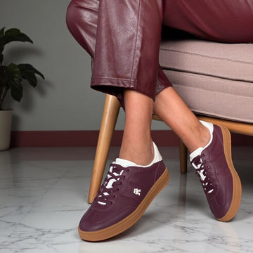 Womens Tommy Hilfiger Heritage Trainers - Rosewood Brown