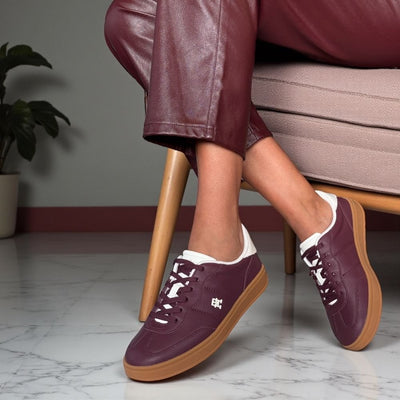 Womens Tommy Hilfiger Heritage Trainers - Rosewood Brown