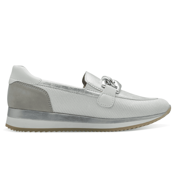 Womens Jana 24766 Sporty Mesh Loafers - White
