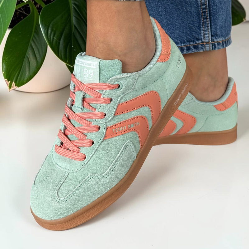 Womens Teddy Smith 120519 Gumsole Trainers - Aqua