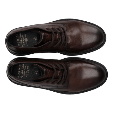Mens Bugatti AYK30 Formal Lace-up Shoes - Dark Brown