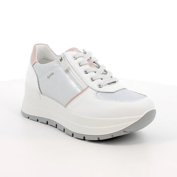 Womens Igi & Co White And Silver Platform Trainers - White And Silver