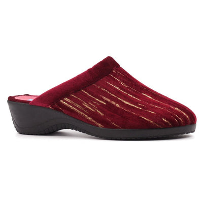 Womens Lunar Glenda Slippers - Burgundy