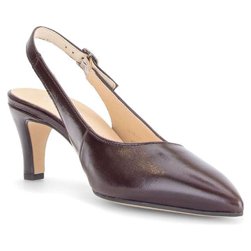 Womens Gabor 3018 Dark Brown Slingback Heels - Dark Brown