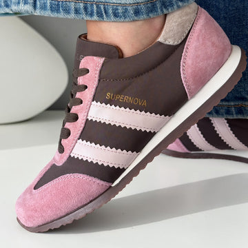 Womens Drilleys Ninety Nine Trainers AW26 - Pink Truffle