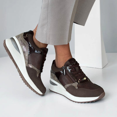 Womens Lotus Pluto ULS611 Brown Trainers - Brown