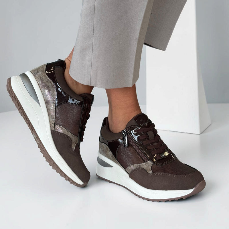 Womens Lotus Pluto ULS611 Brown Trainers - Brown