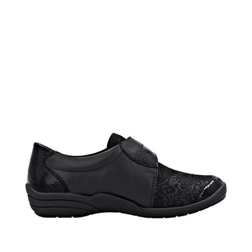 Womens Remonte R7600 Black Casual Shoes - Black