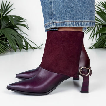 Womens Hispanitas 265070 Paris Ankle Boots - Burgundy