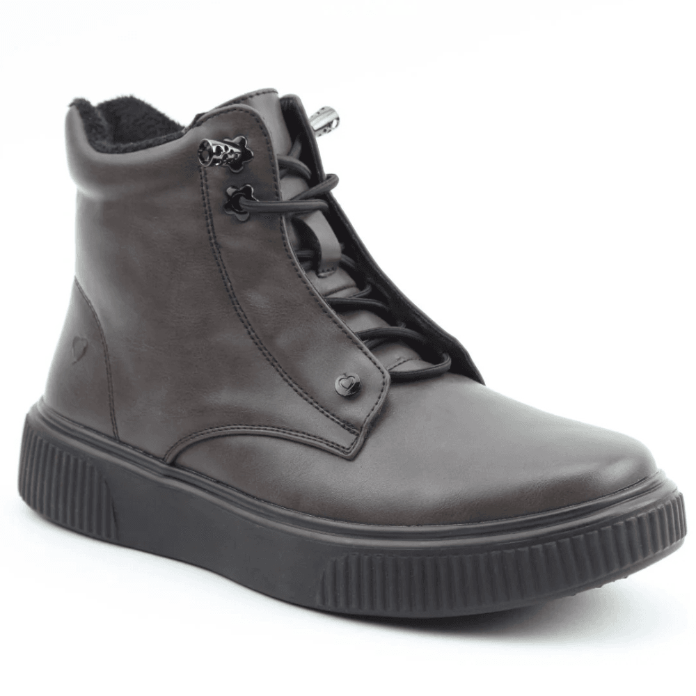 Womens Heavenly Feet Petra Lined Wedge Booties