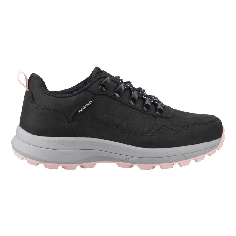 Womens Cotswold Elmfield Nubuck Black Hiking Shoes - Black