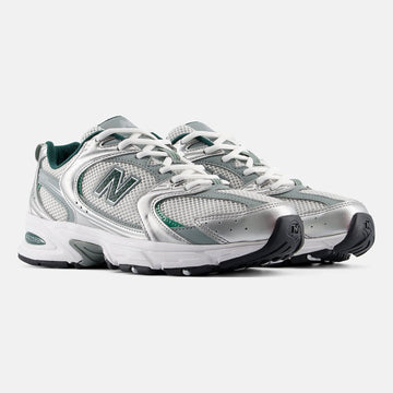 Unisex New Balance 530 Mesh Trainers - Silver Metallic with Grey Matter