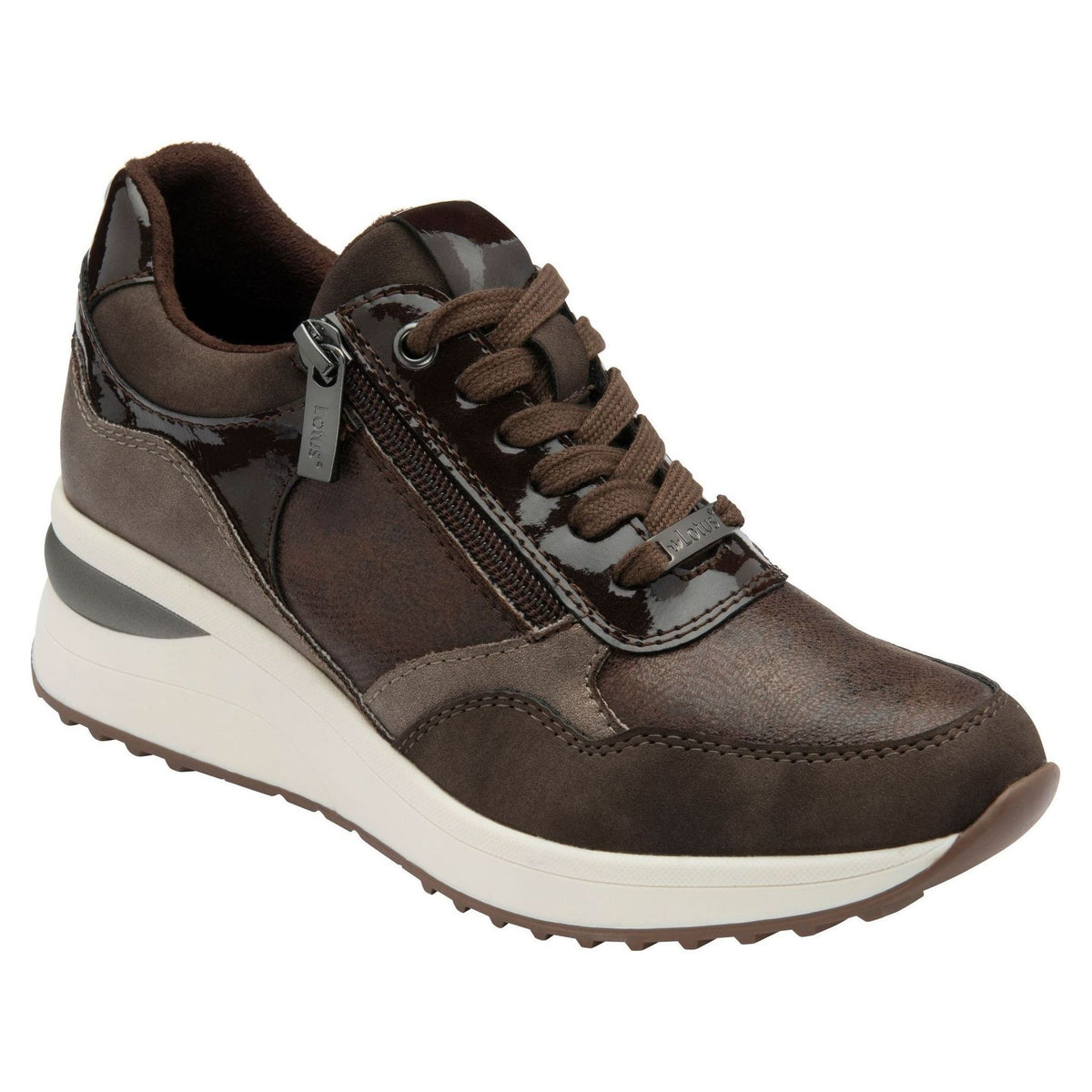 Womens Lotus Pluto ULS611 Brown Trainers