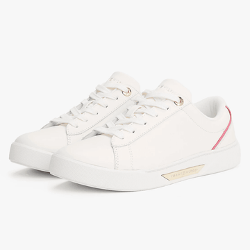 Womens Tommy Hilfiger Chic Court Trainers - Ancient White