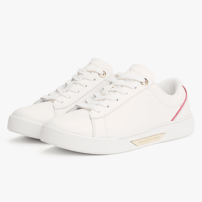Womens Tommy Hilfiger Chic Court Trainers - Ancient White