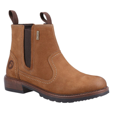 Womens Cotswold Laverton Ankle Boots - Tan