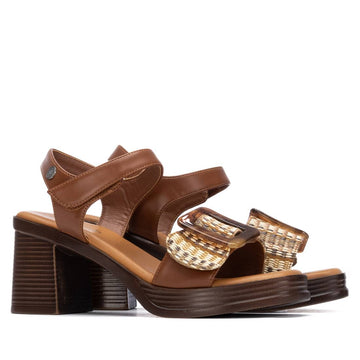 Womens Refresh 175027 Heeled Sandal - Camel