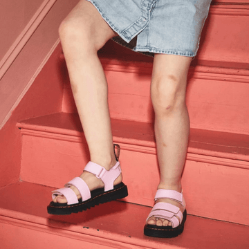 Dr Martens Junior Klaire Coated Sandals - Pink